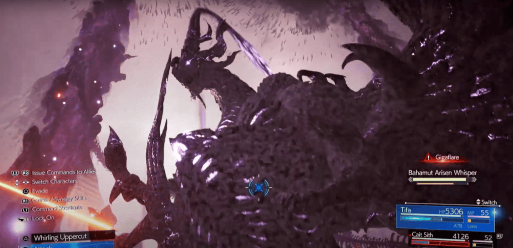 bahamut fires gigaflare
