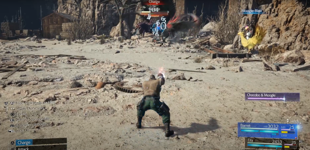 barret fighting Gigatrice
