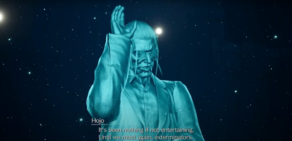 hojo says goodbye