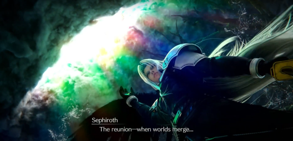 sephiroth opens up a portal
