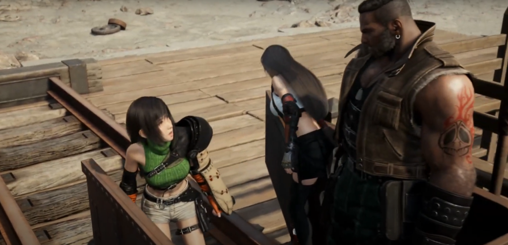 yuffie in the cart
