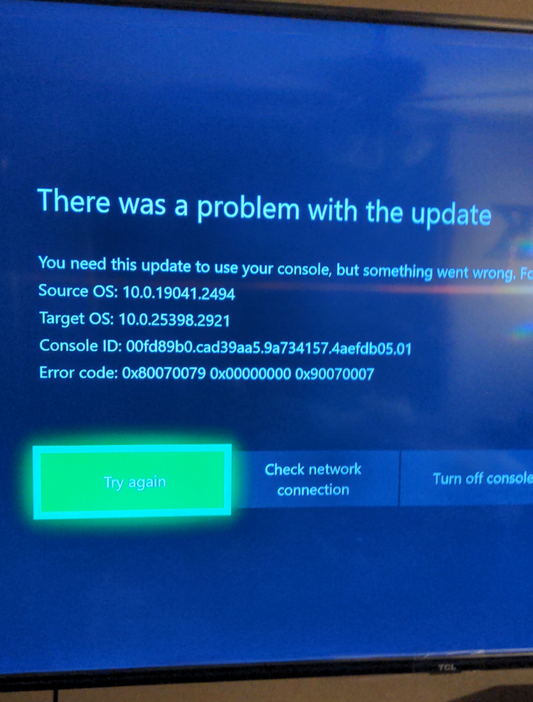 xbox error codes