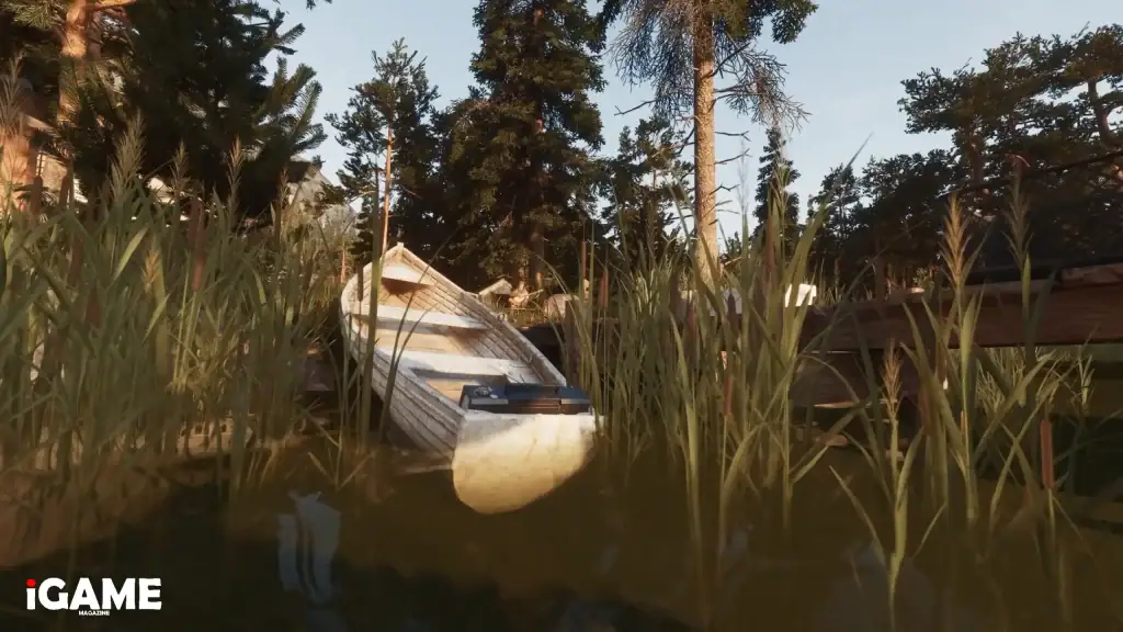 Abandoned boat on a lakeshore in ARDEM