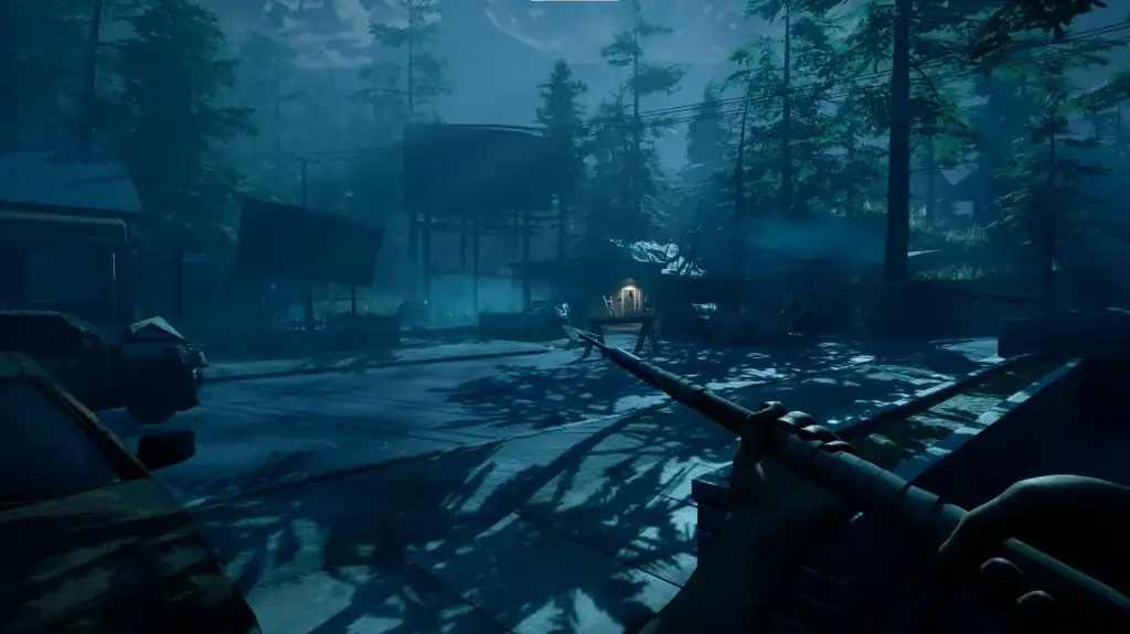 Last Harbor nighttime town environment showing abandoned streets and survival exploration