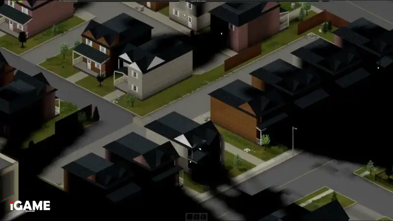 Project Zomboid Build 42 Stable expanded neighbourhood map in Kentucky.