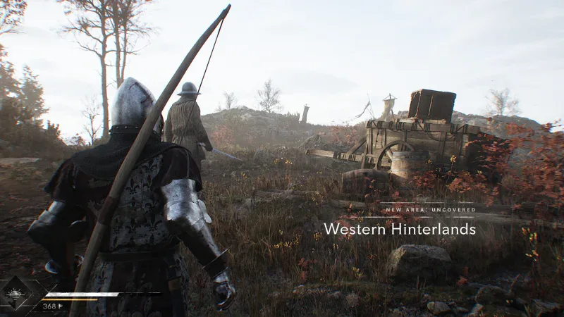 An archer in plate armour enters the Western Hinterlands in Blight: Survival