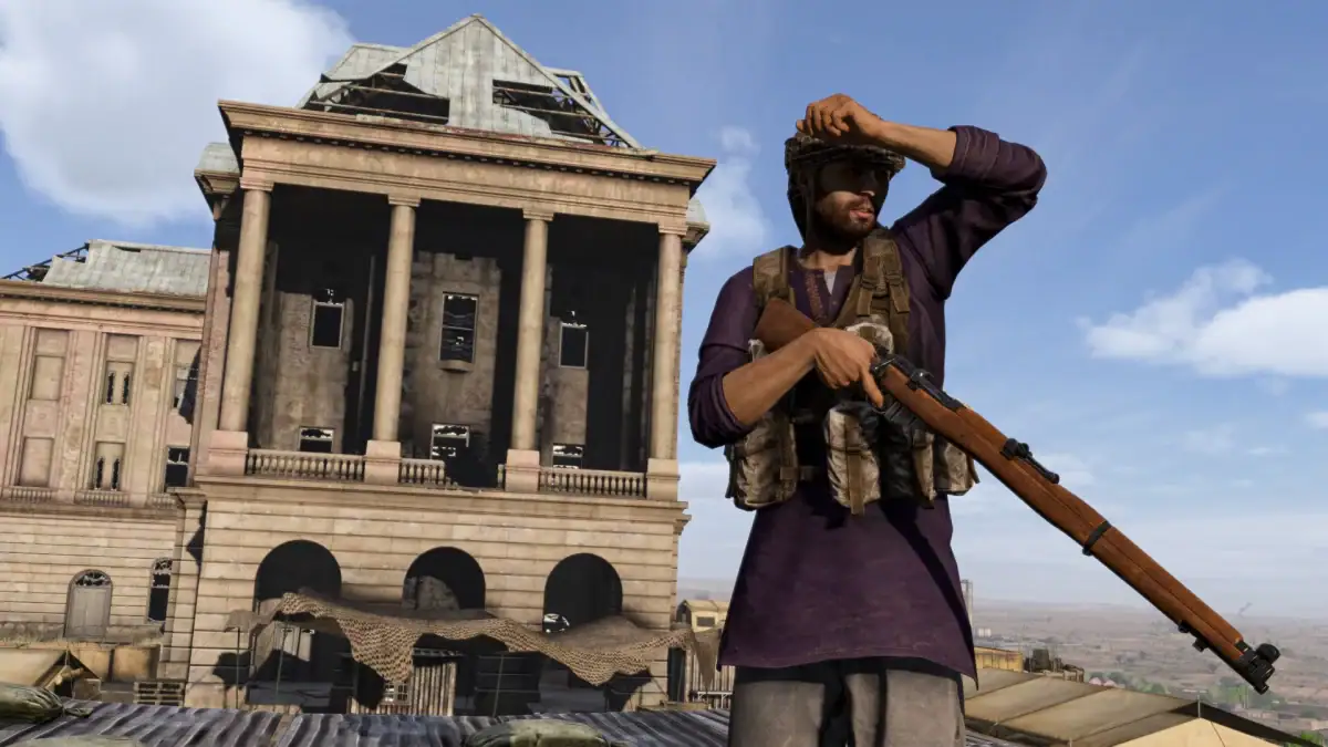 DayZ Badlands survivor in the desert of Nasdara