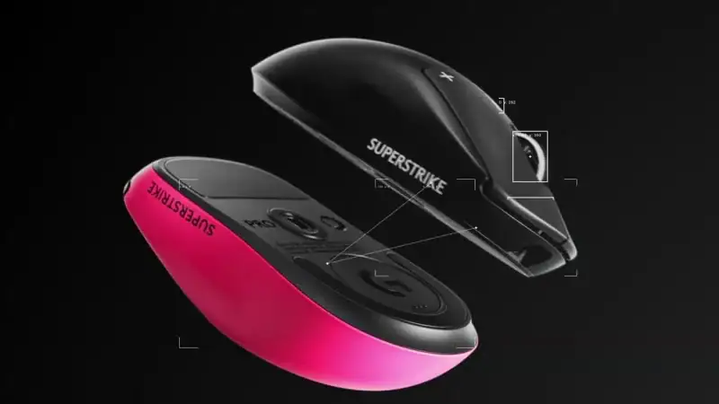 Logitech G PRO X3 SUPERSTRIKE wireless gaming mouse