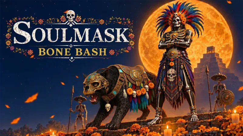 Watch the official Soulmask Bone Bash DLC trailer