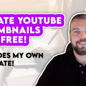 How To Make A Thumbnail For YouTube Videos For Free Tutorial | Includes Template