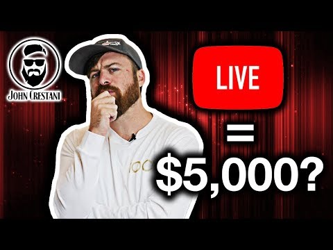 How To Make $5,000 Per Hour Live Streaming (On YouTube)