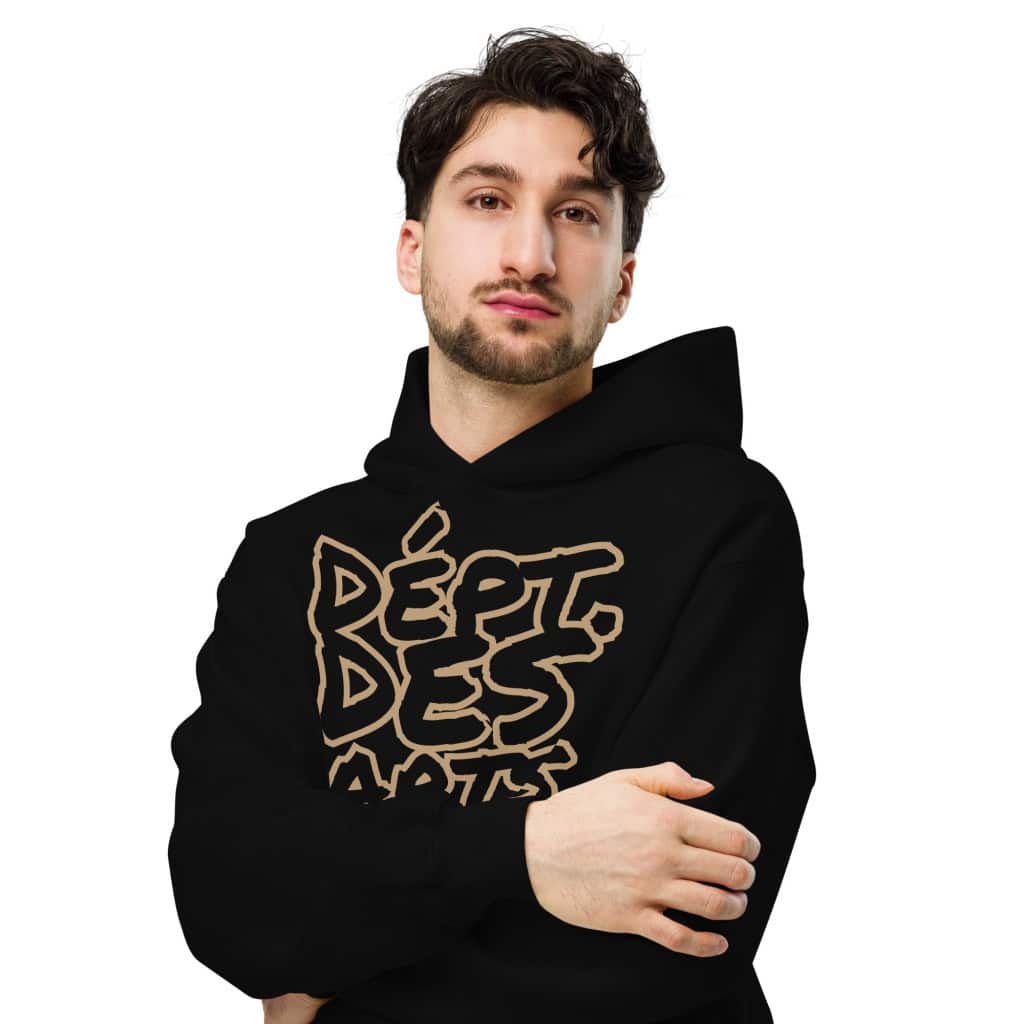Dépt. Des Arts Oversized hoodie ( Design Brown)