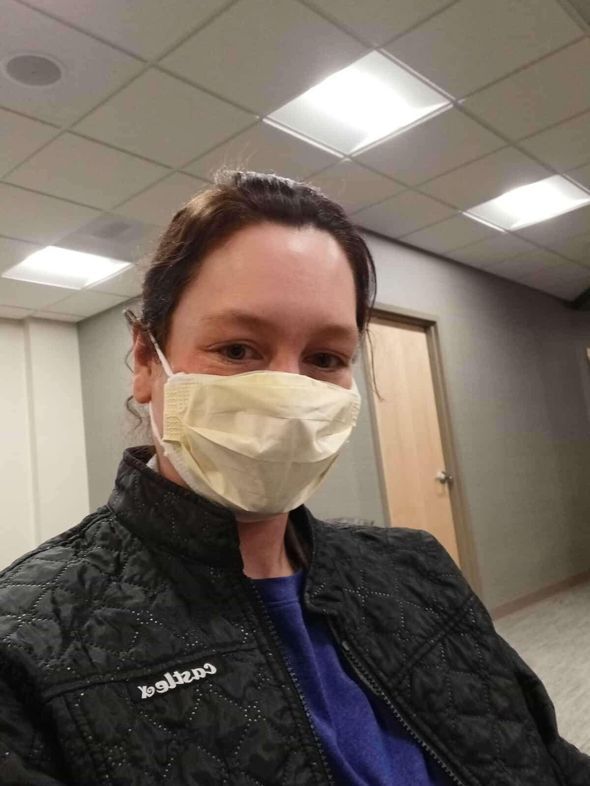 Invigorate founder where's a yellow face mask in waiting room at doctor's office
