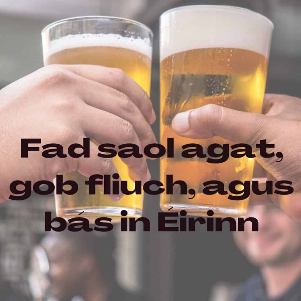 Fad saol agat, gob fliuch, agus bás in Éirinn
