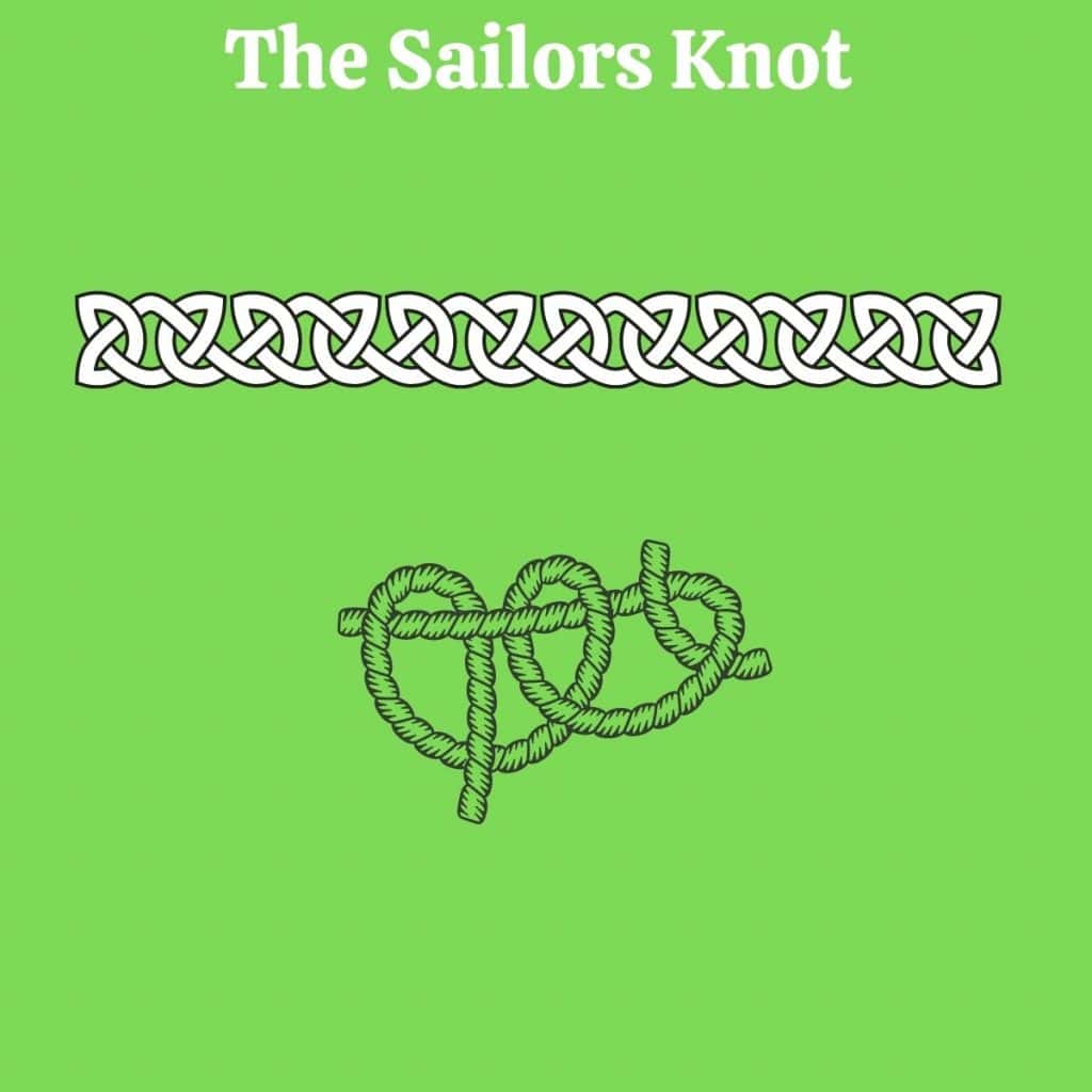 Intricate Celtic knots on green background representing Irish heritage.