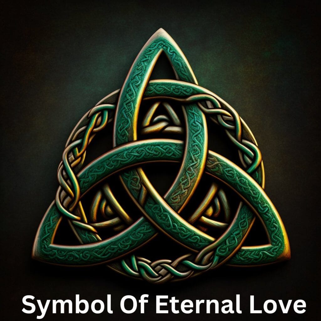 Intricate Celtic knot design symbolizing eternal love and Irish heritage.