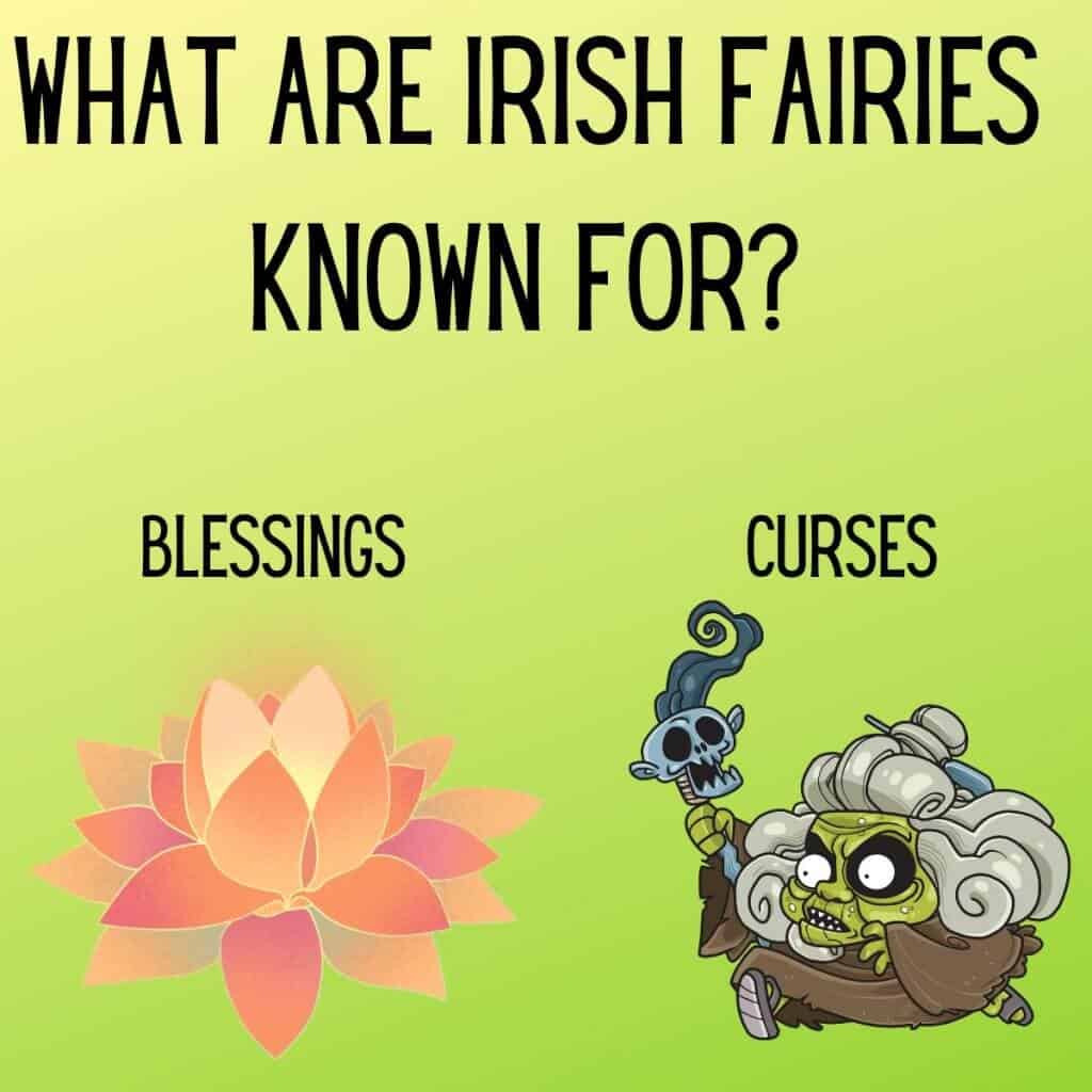 Mystical Irish fairies spread blessings and curses in folklore.