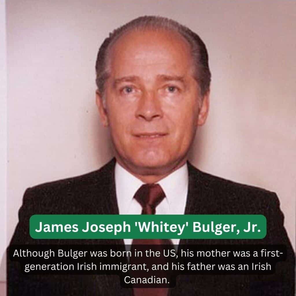 James Joseph 'Whitey' Bulger, Jr. portrait, Irish-American figure, historical photograph.
