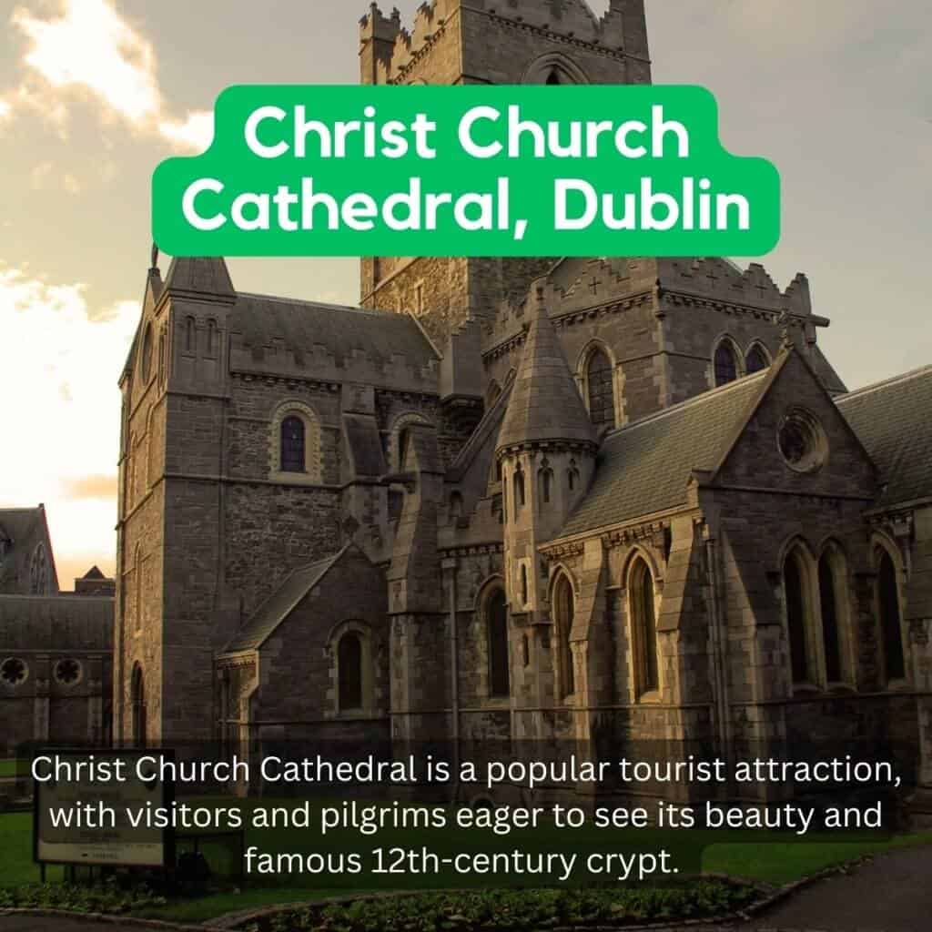 Christ Church Cathedral, Dublin, Ireland in Gothic architecture style.