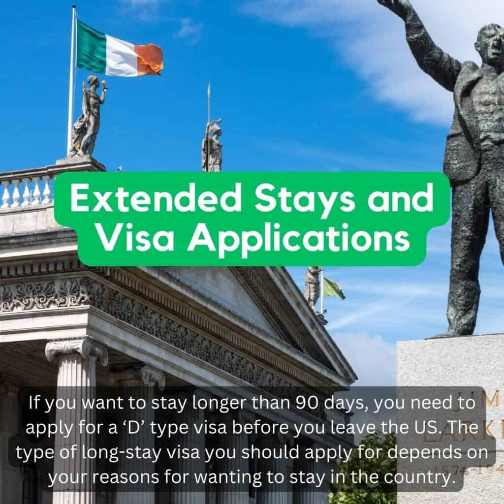 Extended stays ireland visa applications feature image.