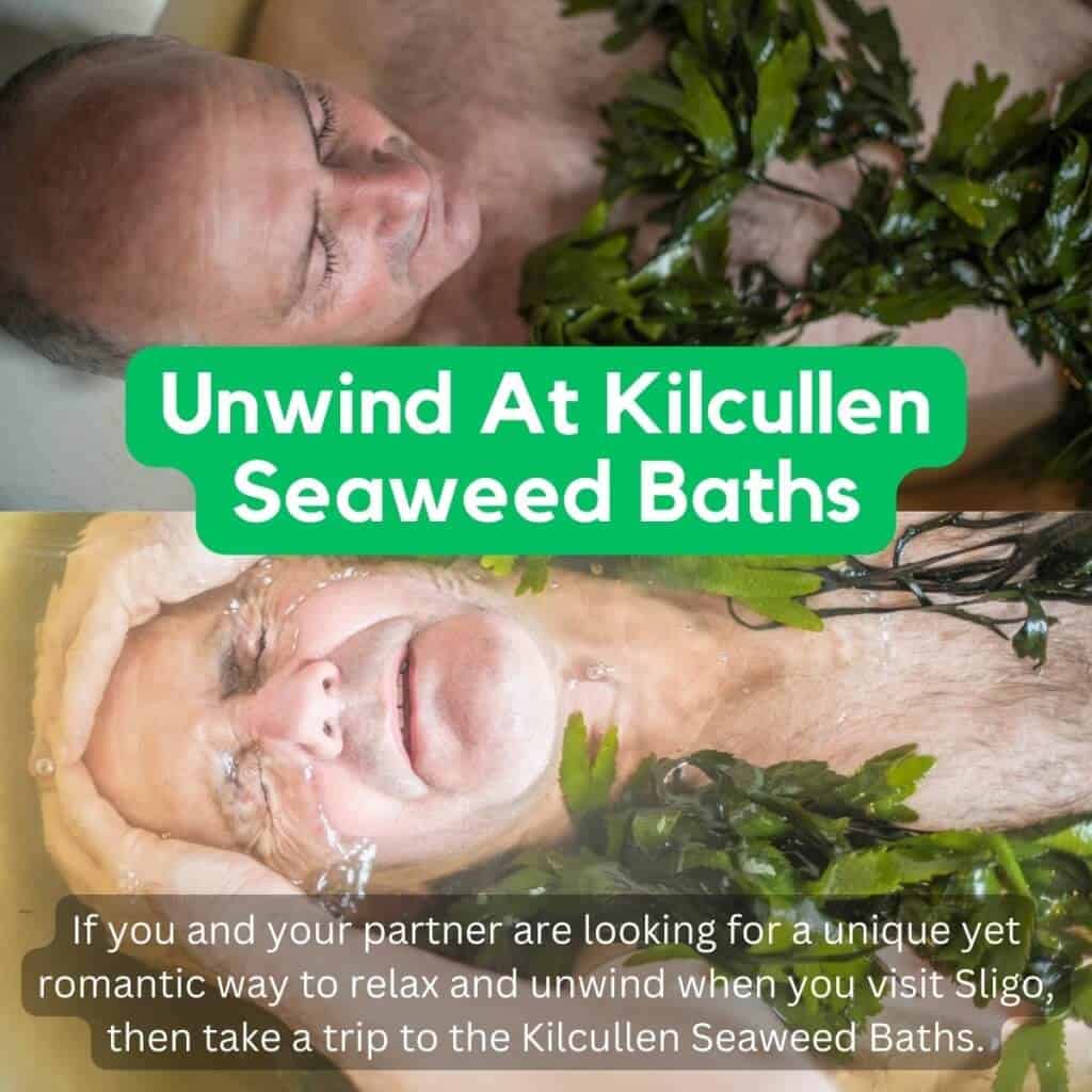 Seaweed bath relaxation in Ireland's Kilcullen seaweed baths.