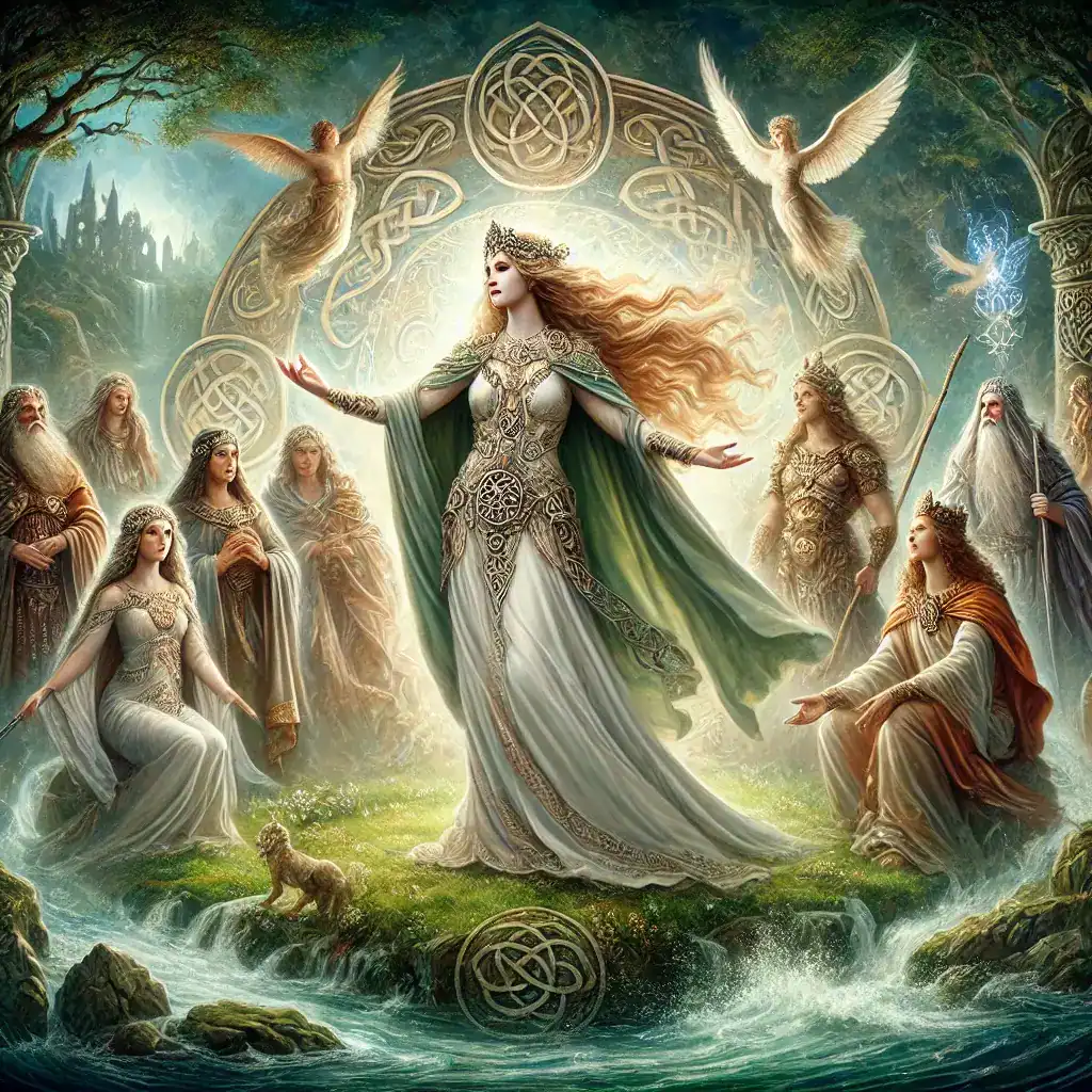 danu with the other goddesses