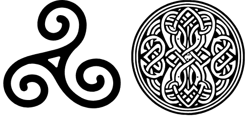 Intricate Celtic knot designs with traditional Irish artistry and symbolism.
