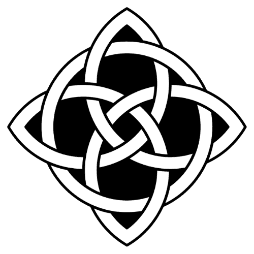 Intricate Celtic heart knot pattern showcasing Irish heritage and artistry.