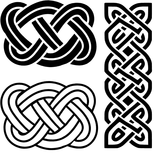 Intricate Celtic tree of life symbol with knotwork border.