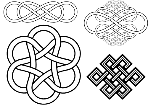 Intricate Celtic knot designs symbolizing Irish heritage and tradition.