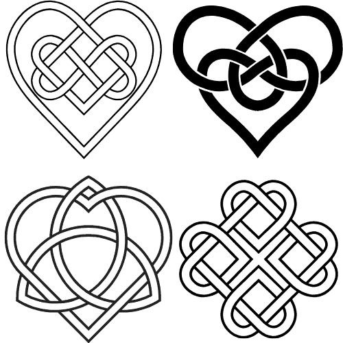 Intricate Celtic heart knot pattern showcasing Irish heritage and artistry.