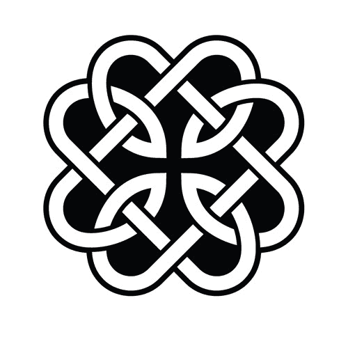 Intricate Celtic knot design symbolizing Irish heritage and culture.