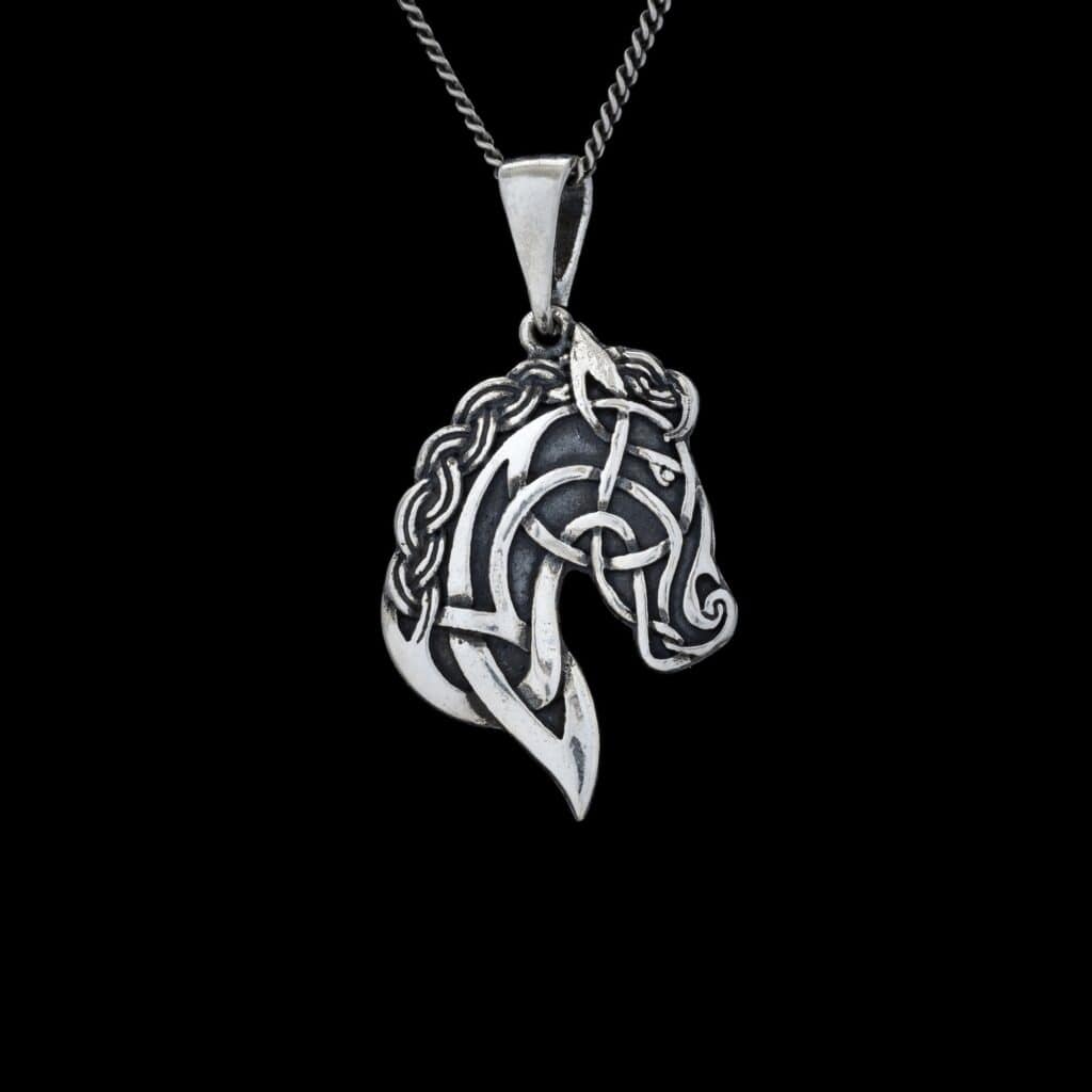 celtic horse knot pendant