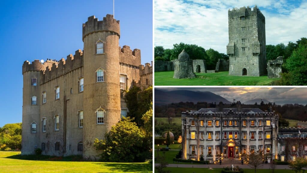 Historic Irish castles and ruins showcasing Ireland's rich heritage and architecture.