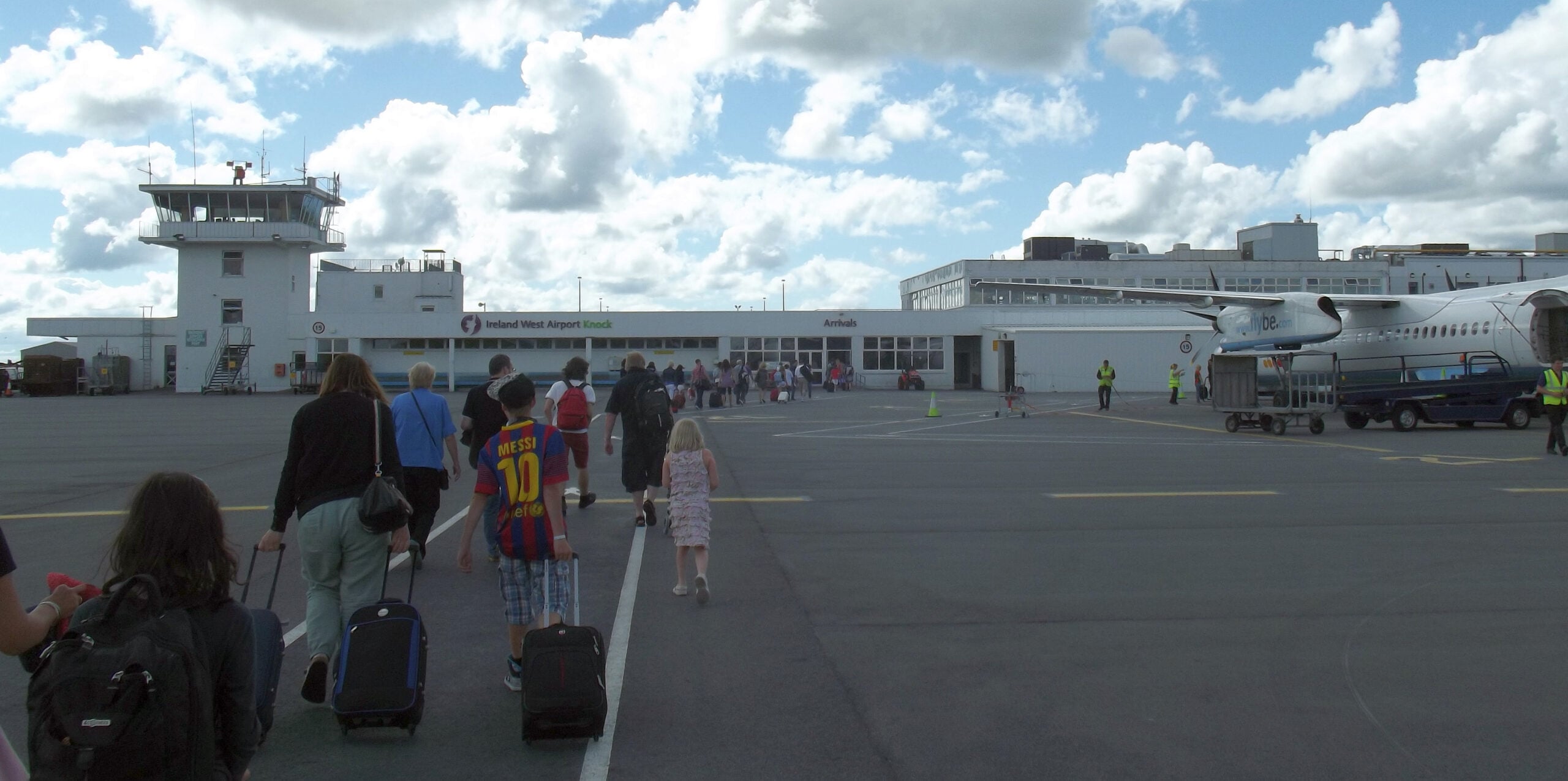 Passengers walking towards Ireland West Airport Knock’s terminal in 2013.