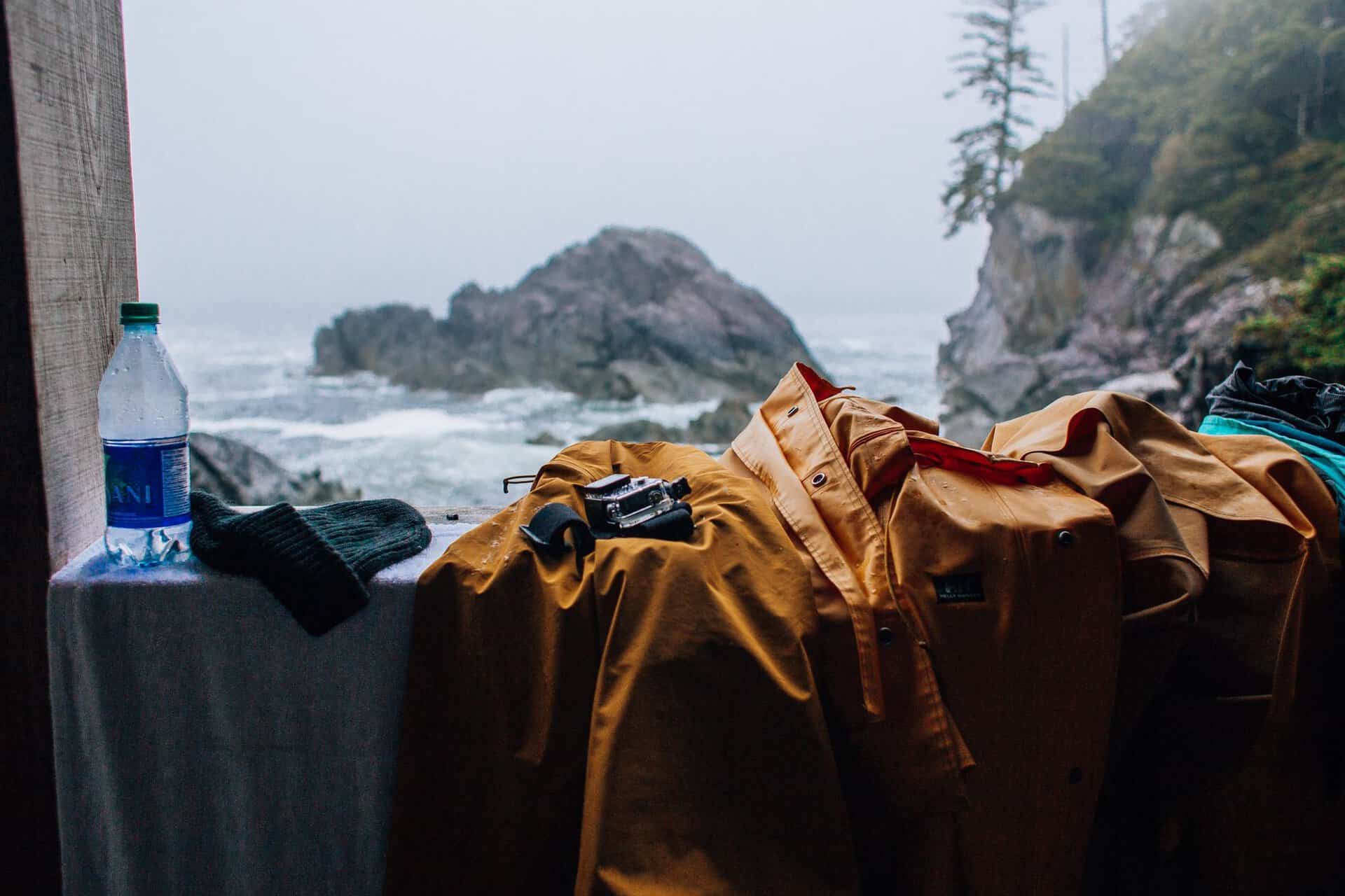 Explore adventure essentials with gear in a coastal setting. Rugged and inspiring outdoors ready.
