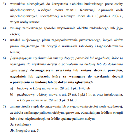Projekt techniczny konstrukcji - zmiany istotne cd