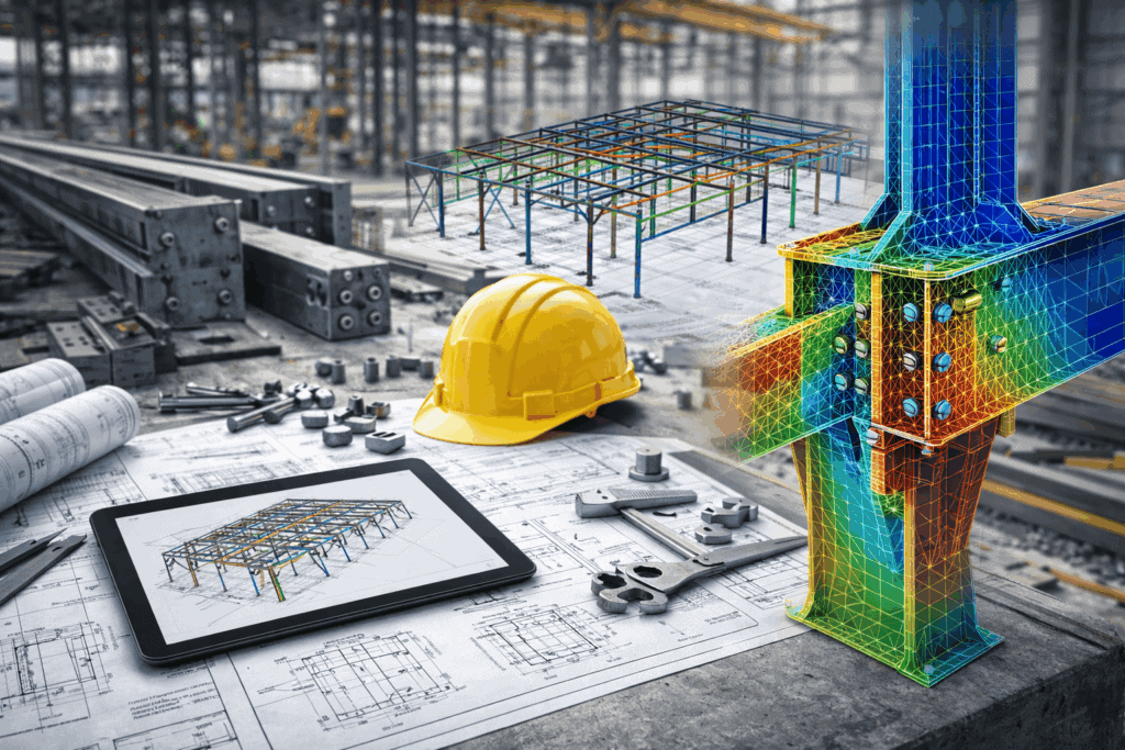 Projekt wykonawczy hali stalowej - BIM i MES