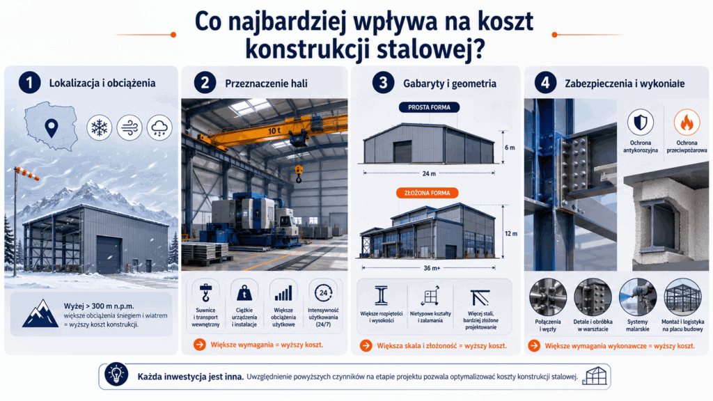 Koszt konstrukcji stalowej - rozdzial 3 - co wpływa na koszt konstrukcji stalowej