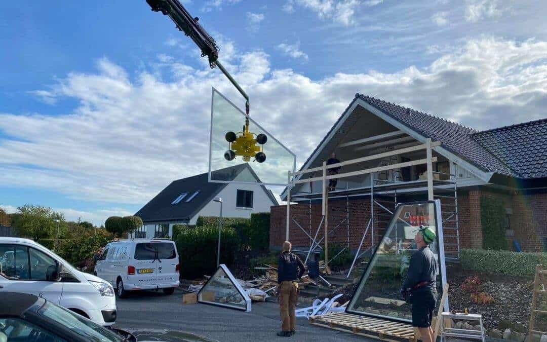 Udskiftning af stort gavlvindue