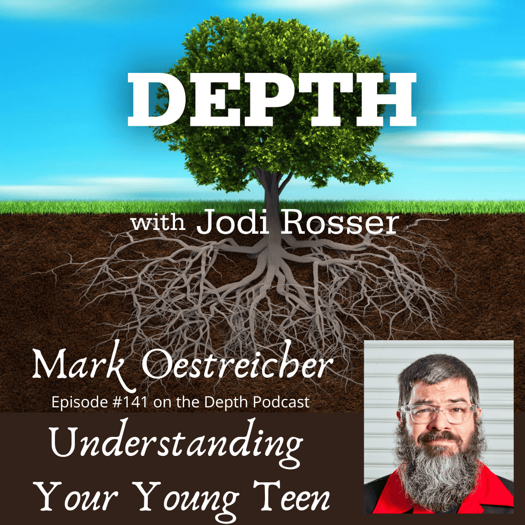 Podcast episode cover featuring Mark Oestreicher and Jodi Rosser about understanding teens.