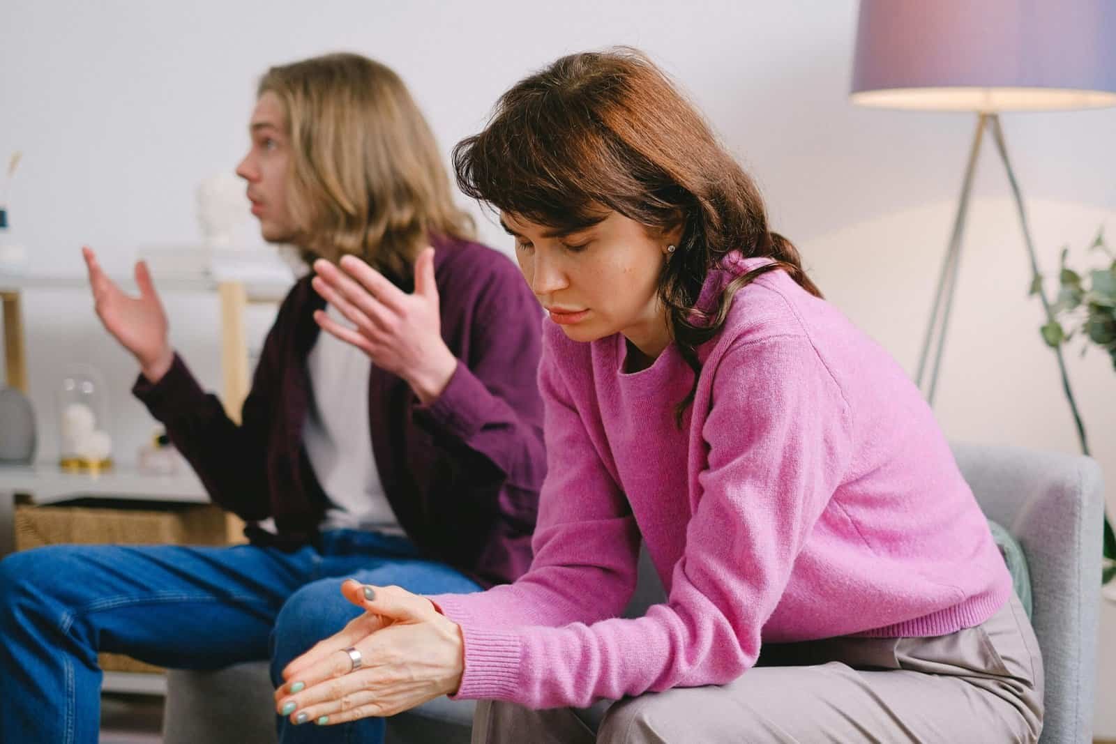 Couple working through trust issues in their relationship