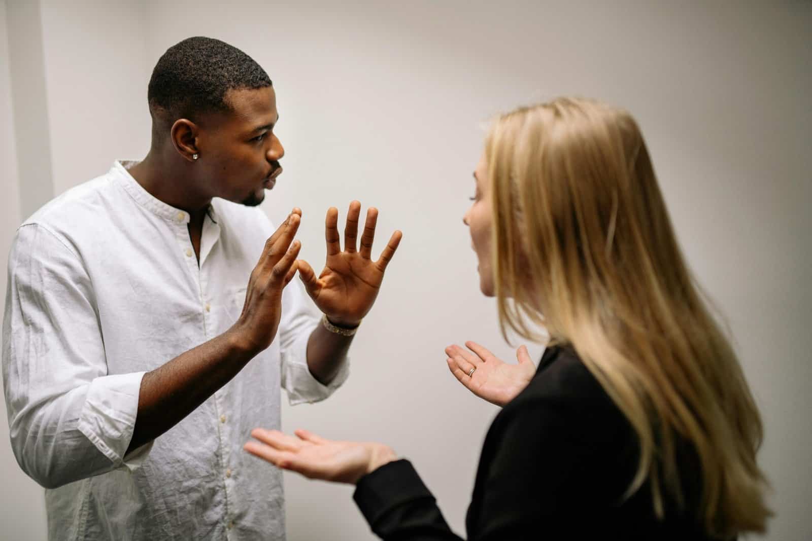 Couple dealing with recurring conflict in their relationship
