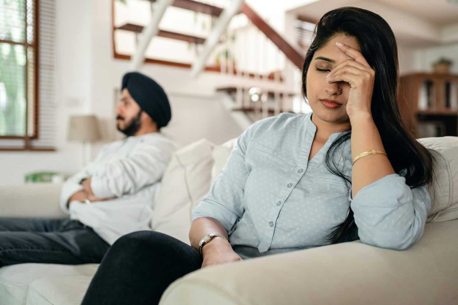 Couple experiencing communication problems in their relationship