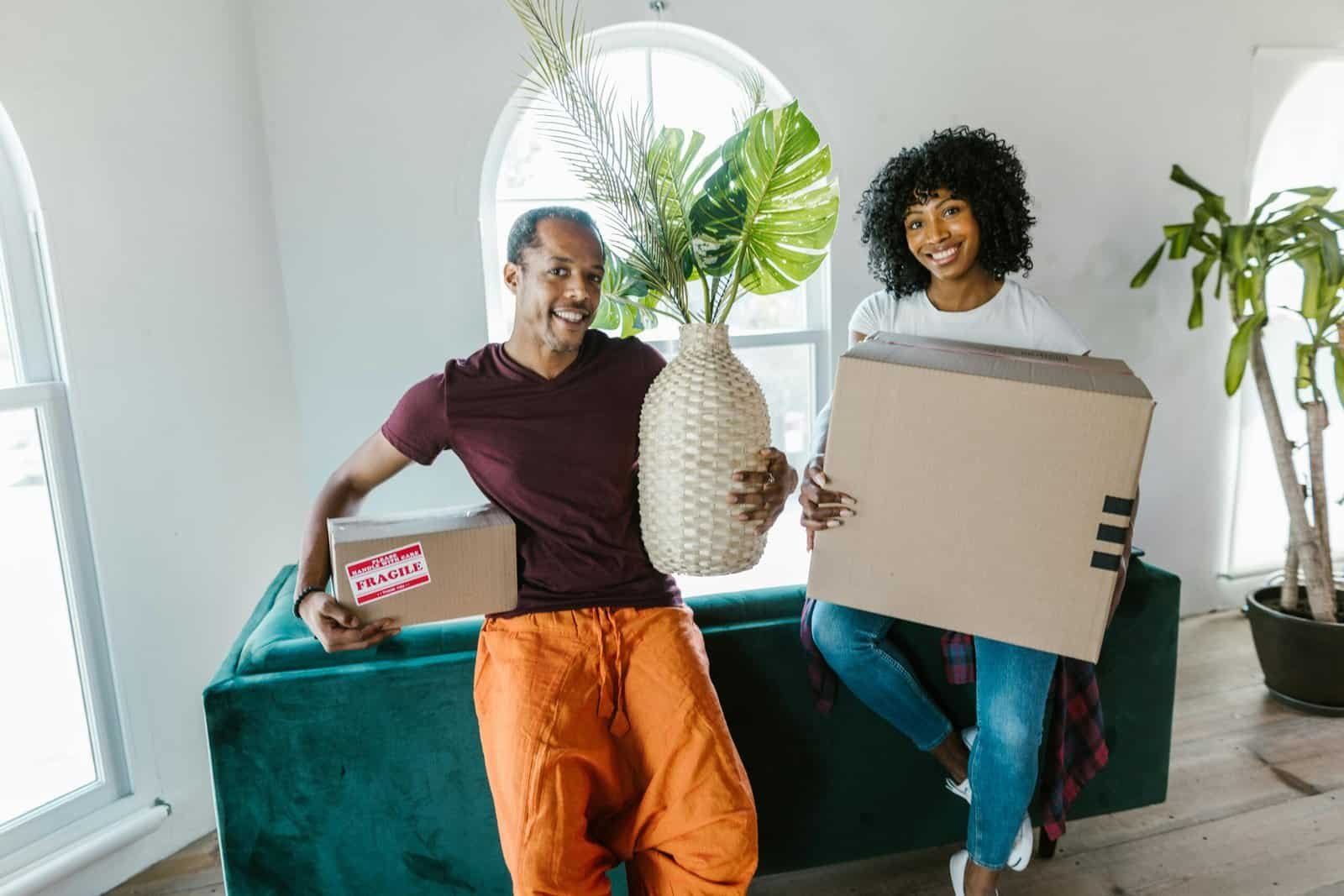 Couple navigating relationship stress during major life transitions