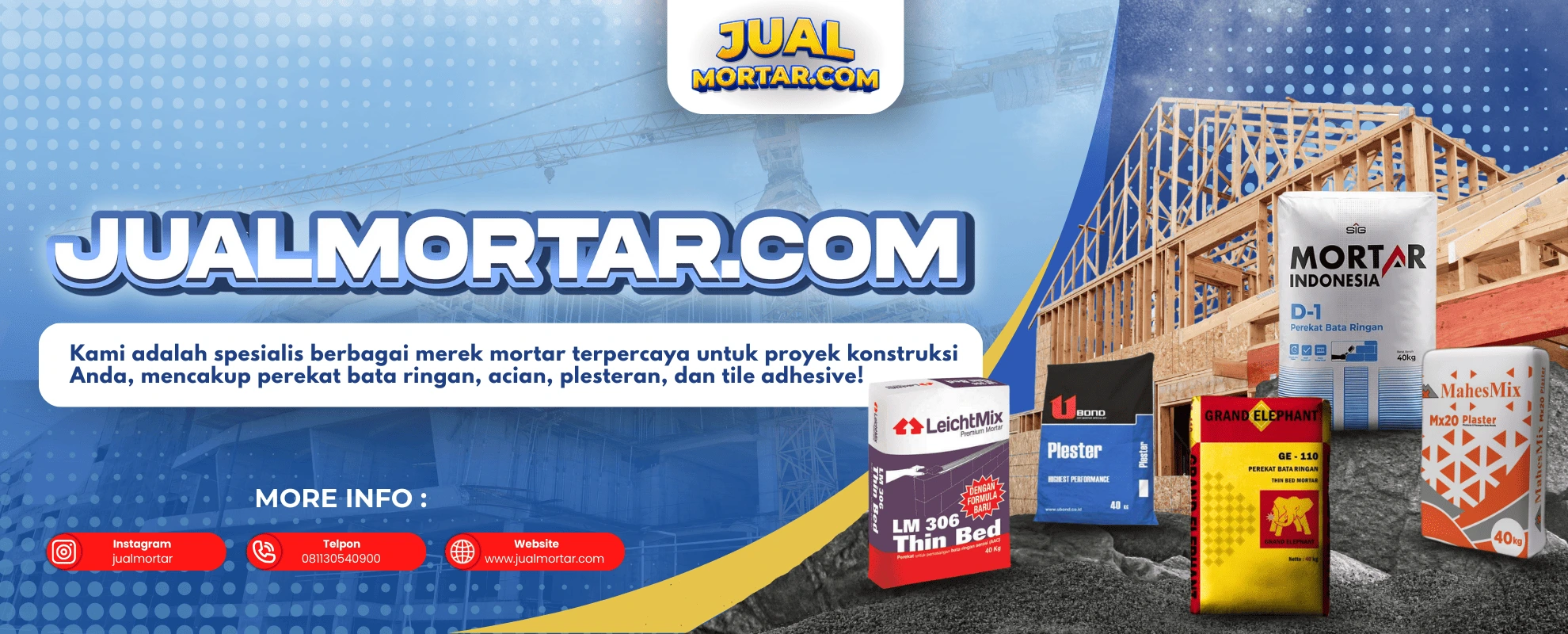 JUAL MORTAR BANNER