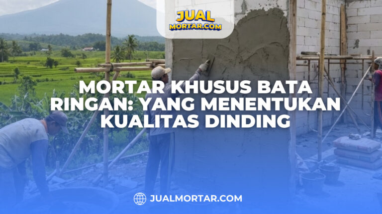 Mortar Khusus Bata Ringan: yang Menentukan Kualitas Dinding