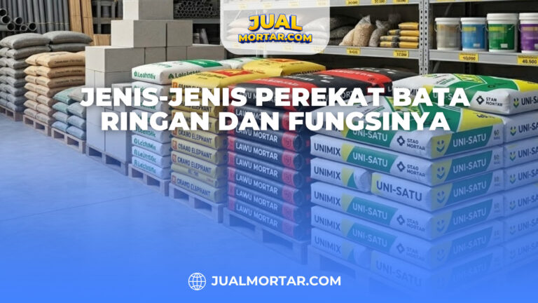 Jenis-Jenis Perekat Bata Ringan dan Fungsinya