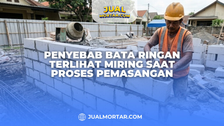 Penyebab Bata Ringan Terlihat Miring Saat Proses Pemasangan