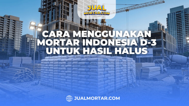 Cara Menggunakan Mortar Indonesia D-3 untuk Hasil Halus